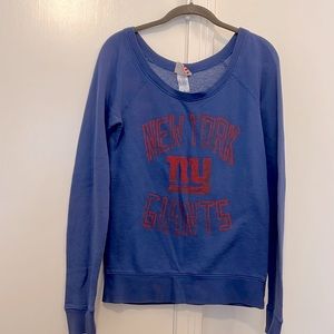 NY Giants off shoulder sweatshirt size small